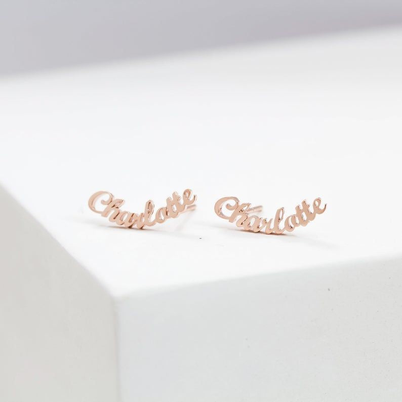 Custom Name Earrings